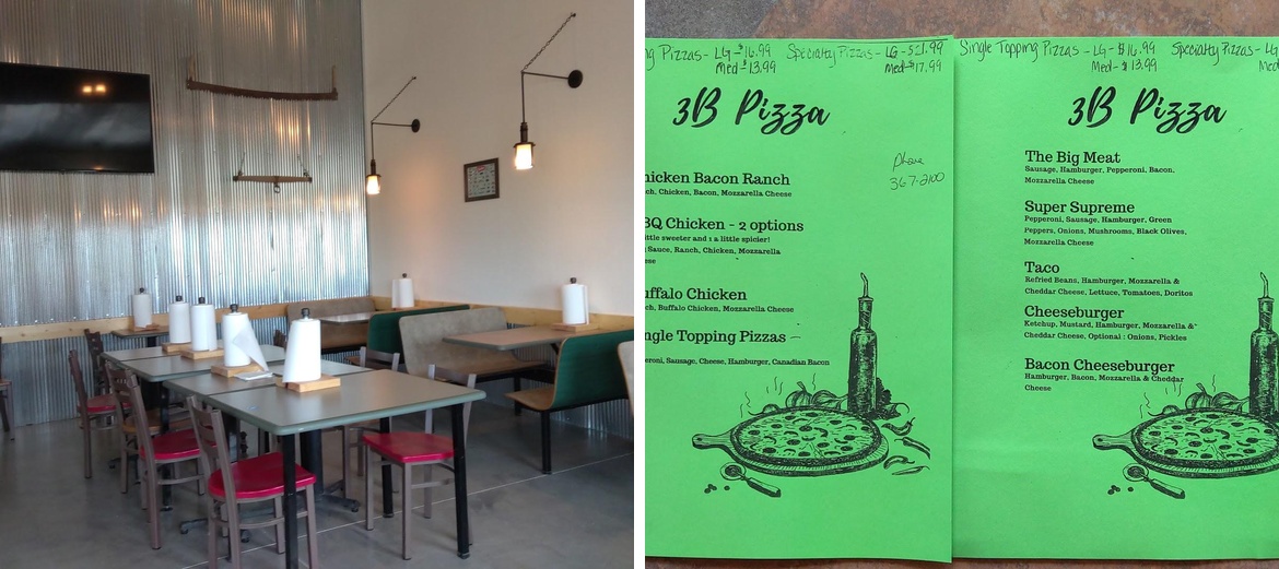 3B Pizza & Subs Menu