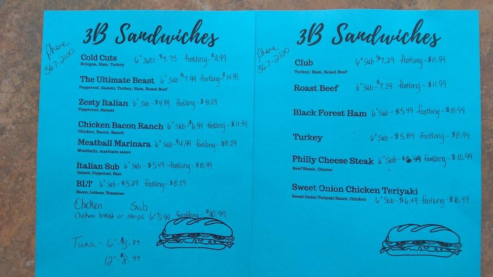 3B Pizza & Subs Menu image 2